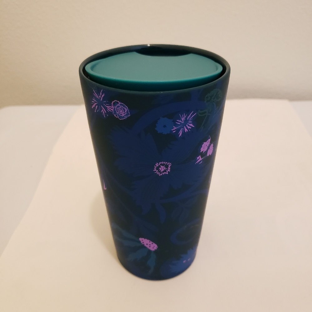 Starbucks Matte Floral Rising 2021 Ceramic Tumbler Cup 12 oz NEW - Picture 4 of 9